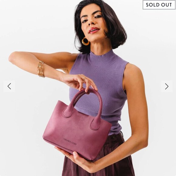 Portland Leather Goods Raindrop (Small) in Foxglove - Picture 3 of 7